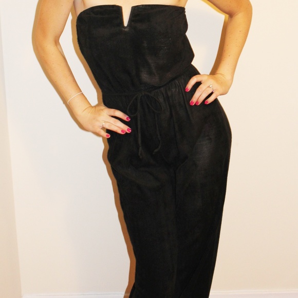 70s black jumpsuit